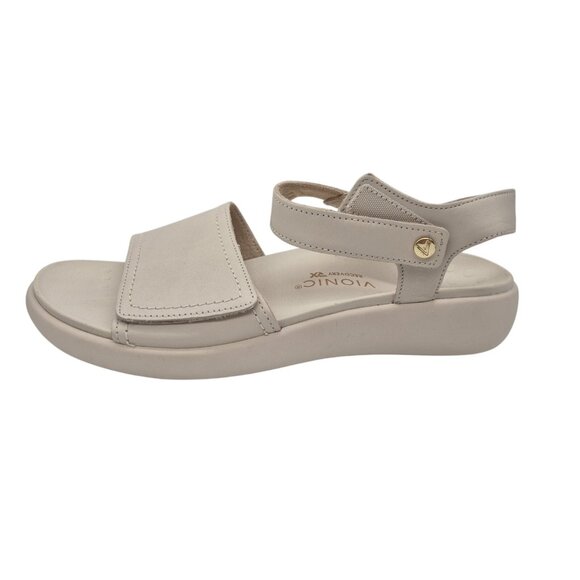 Vionic Women’s Awaken Rx Recovery Sandals Size 9 Wide Cream  Arch Support (167) - Picture 5 of 9